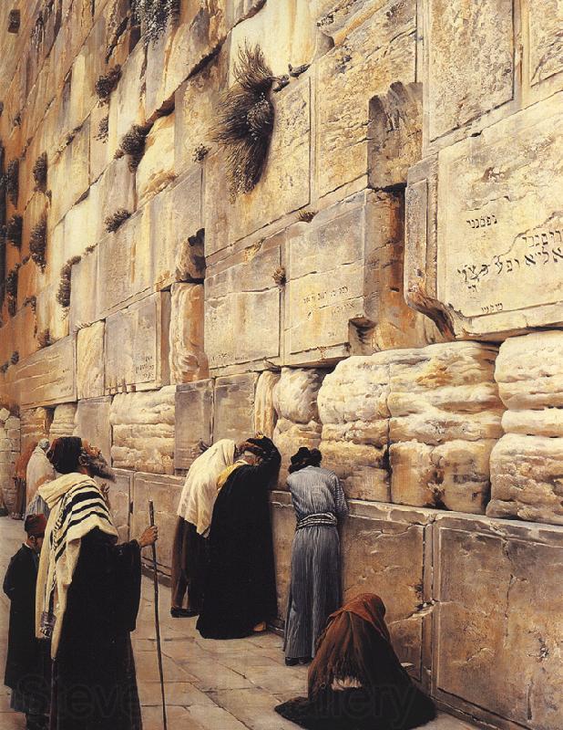 Gustav Bauernfeind The Wailing Wall, Jerusalem